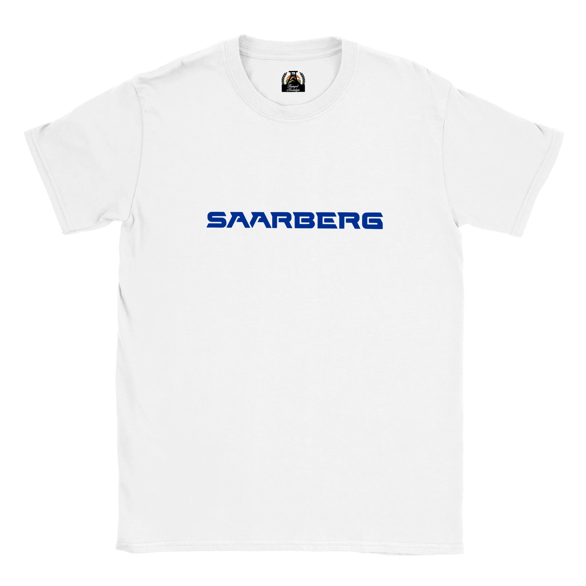 Weißes SAARBERG Bergbau Basic T-Shirt von Kumpel-Nostalgie