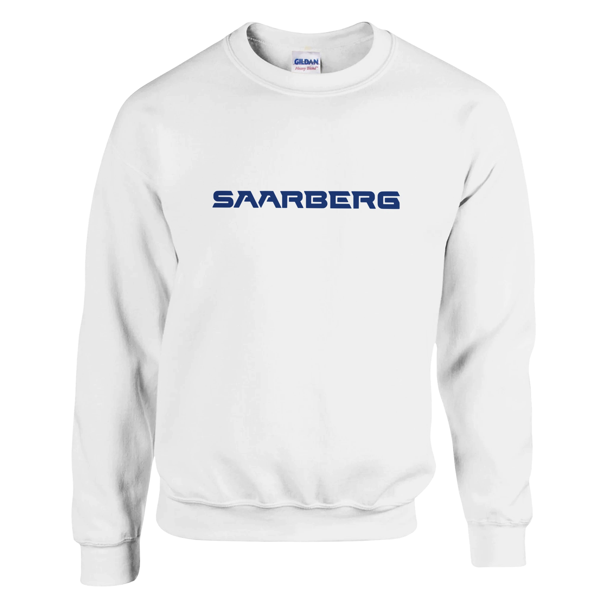 Weißer SAARBERG Bergbau Basic Pullover von Kumpel-Nostalgie