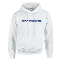 Weißer SAARBERG Bergbau Basic Kapuzenpullover von Kumpel-Nostalgie