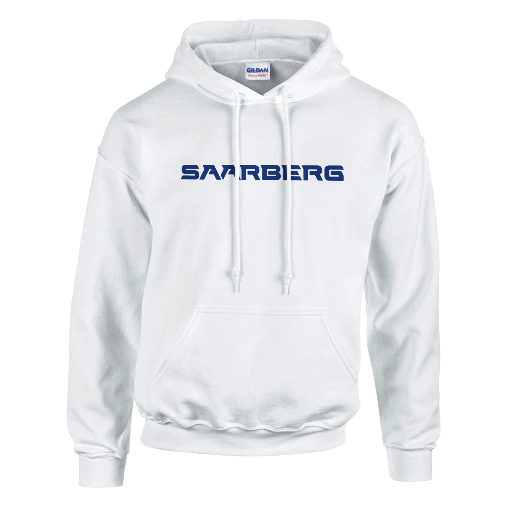 Weißer SAARBERG Bergbau Basic Kapuzenpullover von Kumpel-Nostalgie