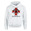 Weißer Grubenwehr Kapuzenpullover von Kumpel-Nostalgie
