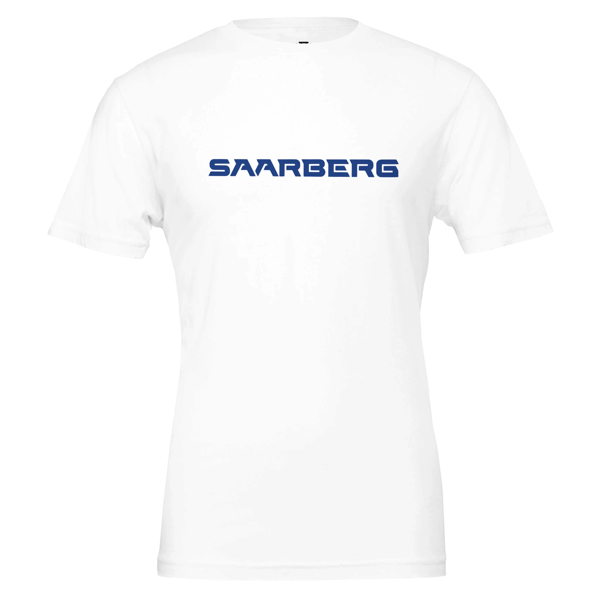 Weißes SAARBERG Bergbau Premium T-Shirt von Kumpel-Nostalgie